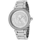 Buy Shop Michael Kors Parker Silver Dial Silver Steel Strap Watch for Women - MK5925 USA Online
