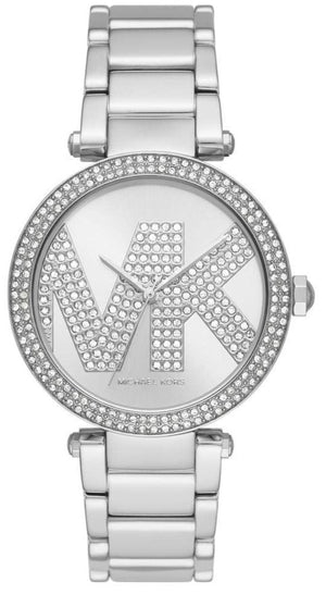 Buy Shop Michael Kors Parker Silver Dial Silver Steel Strap Watch for Women - MK5925 USA Online