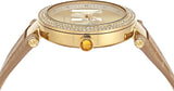 Buy Shop Michael Kors Parker Three-Hand Gold Dial Brown Leather Strap Watch For Women - MK4725 USA Online