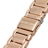 Buy Shop Michael Kors Parker Three-Hand Mother of Pearl White Dial Rose Gold Steel Strap Watch For Women - MK4695 USA Online