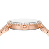 Buy Shop Michael Kors Parker Three-Hand Mother of Pearl White Dial Rose Gold Steel Strap Watch For Women - MK4695 USA Online