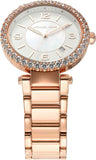 Buy Shop Michael Kors Parker Three-Hand Mother of Pearl White Dial Rose Gold Steel Strap Watch For Women - MK4695 USA Online