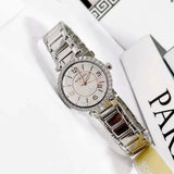Buy Shop Michael Kors Parker Three Hand Mother of Pearl White Dial Silver Steel Strap Watch For Women - MK4694 USA Online