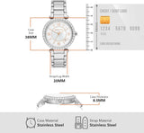 Buy Shop Michael Kors Parker Three Hand Mother of Pearl White Dial Silver Steel Strap Watch For Women - MK4694 USA Online