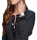 Buy Shop Michael Kors Parker Three Hand Mother of Pearl White Dial Silver Steel Strap Watch For Women - MK4694 USA Online