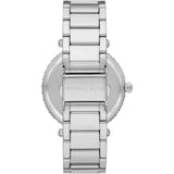 Buy Shop Michael Kors Parker Three Hand Mother of Pearl White Dial Silver Steel Strap Watch For Women - MK4694 USA Online