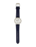 Buy Shop Michael Kors Parker White Dial Navy Blue Leather Strap Watch for Women - MK2293 USA Online