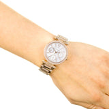 Buy Shop Michael Kors Parker White Dial Rose Gold Steel Strap Watch for Women - MK5616 USA Online