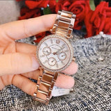 Buy Shop Michael Kors Parker White Dial Rose Gold Steel Strap Watch for Women - MK5616 USA Online