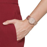 Buy Shop Michael Kors Parker White Dial Rose Gold Steel Strap Watch for Women - MK5616 USA Online