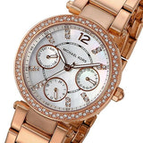 Buy Shop Michael Kors Parker White Dial Rose Gold Steel Strap Watch for Women - MK5616 USA Online