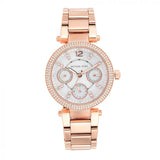 Buy Shop Michael Kors Parker White Dial Rose Gold Steel Strap Watch for Women - MK5616 USA Online