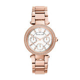 Buy Shop Michael Kors Parker White Dial Rose Gold Steel Strap Watch for Women - MK5616 USA Online