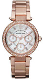 Buy Shop Michael Kors Parker White Dial Rose Gold Steel Strap Watch for Women - MK5616 USA Online