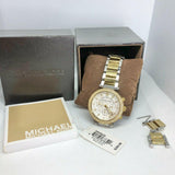 Buy Shop Michael Kors Parker White Dial Two Tone Steel Strap Watch for Women - MK5626 USA Online