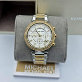 Buy Shop Michael Kors Parker White Dial Two Tone Steel Strap Watch for Women - MK5626 USA Online