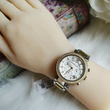Buy Shop Michael Kors Parker White Dial Two Tone Steel Strap Watch for Women - MK5626 USA Online
