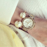 Buy Shop Michael Kors Parker White Dial Two Tone Steel Strap Watch for Women - MK5626 USA Online
