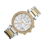 Buy Shop Michael Kors Parker White Dial Two Tone Steel Strap Watch for Women - MK5626 USA Online