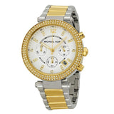 Buy Shop Michael Kors Parker White Dial Two Tone Steel Strap Watch for Women - MK5626 USA Online