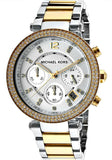 Buy Shop Michael Kors Parker White Dial Two Tone Steel Strap Watch for Women - MK5626 USA Online