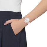 Buy Shop Michael Kors Parker White Dial Two Tone Steel Strap Watch for Women - MK5774 USA Online