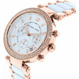Buy Shop Michael Kors Parker White Dial Two Tone Steel Strap Watch for Women - MK5774 USA Online