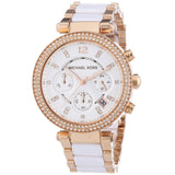 Buy Shop Michael Kors Parker White Dial Two Tone Steel Strap Watch for Women - MK5774 USA Online