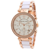 Buy Shop Michael Kors Parker White Dial Two Tone Steel Strap Watch for Women - MK5774 USA Online