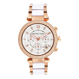 Buy Shop Michael Kors Parker White Dial Two Tone Steel Strap Watch for Women - MK5774 USA Online