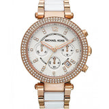 Buy Shop Michael Kors Parker White Dial Two Tone Steel Strap Watch for Women - MK5774 USA Online