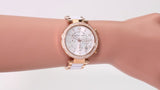 Michael Kors Parker White Dial Two Tone Steel Strap Watch for Women - MK5774