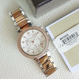 Buy Shop Michael Kors Parker White Dial Two Tone Steel Strap Watch for Women - MK5820 USA Online