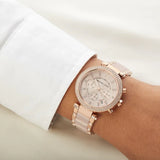 Buy Shop Michael Kors Parker White Dial Two Tone Steel Strap Watch for Women - MK5820 USA Online