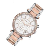 Buy Shop Michael Kors Parker White Dial Two Tone Steel Strap Watch for Women - MK5820 USA Online