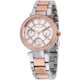 Buy Shop Michael Kors Parker White Dial Two Tone Steel Strap Watch for Women - MK5820 USA Online