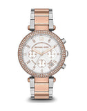 Buy Shop Michael Kors Parker White Dial Two Tone Steel Strap Watch for Women - MK5820 USA Online