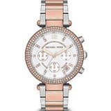 Buy Shop Michael Kors Parker White Dial Two Tone Steel Strap Watch for Women - MK5820 USA Online