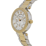 Buy Shop Michael Kors Parker White Dial Two Tone Steel Strap Watch for Women - MK6055 USA Online
