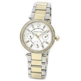 Buy Shop Michael Kors Parker White Dial Two Tone Steel Strap Watch for Women - MK6055 USA Online