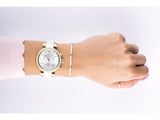 Buy Shop Michael Kors Parker White Dial Two Tone Steel Strap Watch for Women - MK6119 USA Online