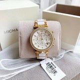 Buy Shop Michael Kors Parker White Dial Two Tone Steel Strap Watch for Women - MK6119 USA Online