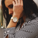 Buy Shop Michael Kors Parker White Dial Two Tone Steel Strap Watch for Women - MK6119 USA Online