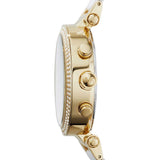 Buy Shop Michael Kors Parker White Dial Two Tone Steel Strap Watch for Women - MK6119 USA Online
