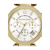 Buy Shop Michael Kors Parker White Dial Two Tone Steel Strap Watch for Women - MK6119 USA Online