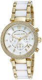 Buy Shop Michael Kors Parker White Dial Two Tone Steel Strap Watch for Women - MK6119 USA Online