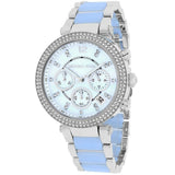 Buy Shop Michael Kors Parker White Dial Two Tone Steel Strap Watch for Women - MK6138 USA Online