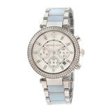 Buy Shop Michael Kors Parker White Dial Two Tone Steel Strap Watch for Women - MK6138 USA Online