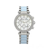 Buy Shop Michael Kors Parker White Dial Two Tone Steel Strap Watch for Women - MK6138 USA Online
