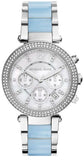 Buy Shop Michael Kors Parker White Dial Two Tone Steel Strap Watch for Women - MK6138 USA Online